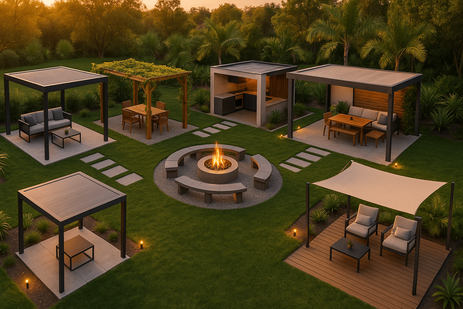 5 Desain Outdoor Structures yang Bikin Halaman Jadi Spot Favorit Keluarga
