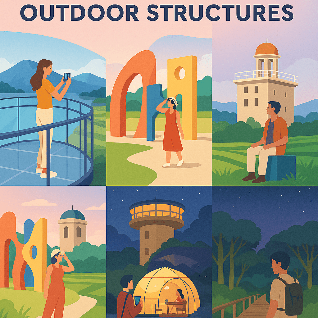 7 Inspirasi Outdoor Structures Kekinian untuk Traveler Pecinta Foto Estetik